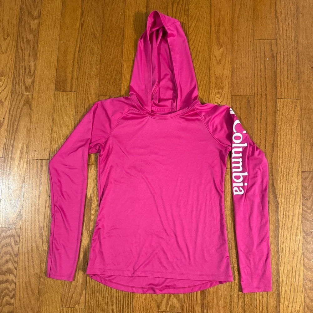 Columbia Women's Pink Hooded Top Size S